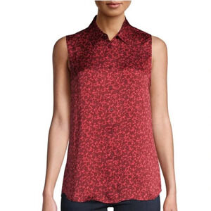 Equipment Colleen Printed Sleeveless Blouse‎